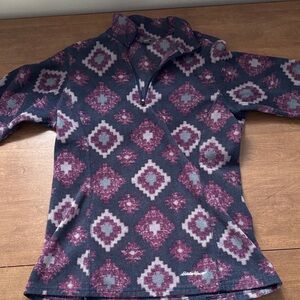 Eddie Bauer Women's Geometric Sweater - Black and Purple